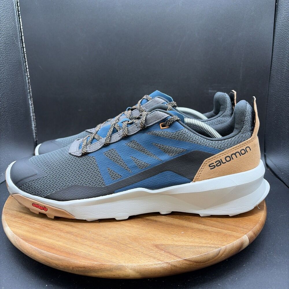 Salomon Patrol Mens Size 12 Trail Running Shoes Blue Hiking Sneakers